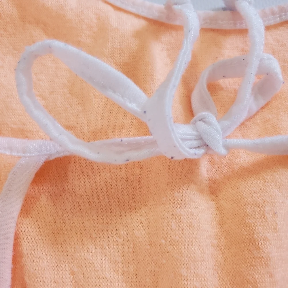 7366 * Op Ocean Pacific Terrycloth Romper Cover Up Orange Size XL (15/17) - Picture 8 of 13